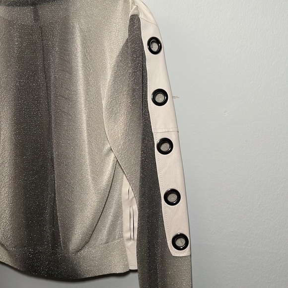 U Aviu Leather Jacket Fringed Jacket Size Small - Picture 6 of 7